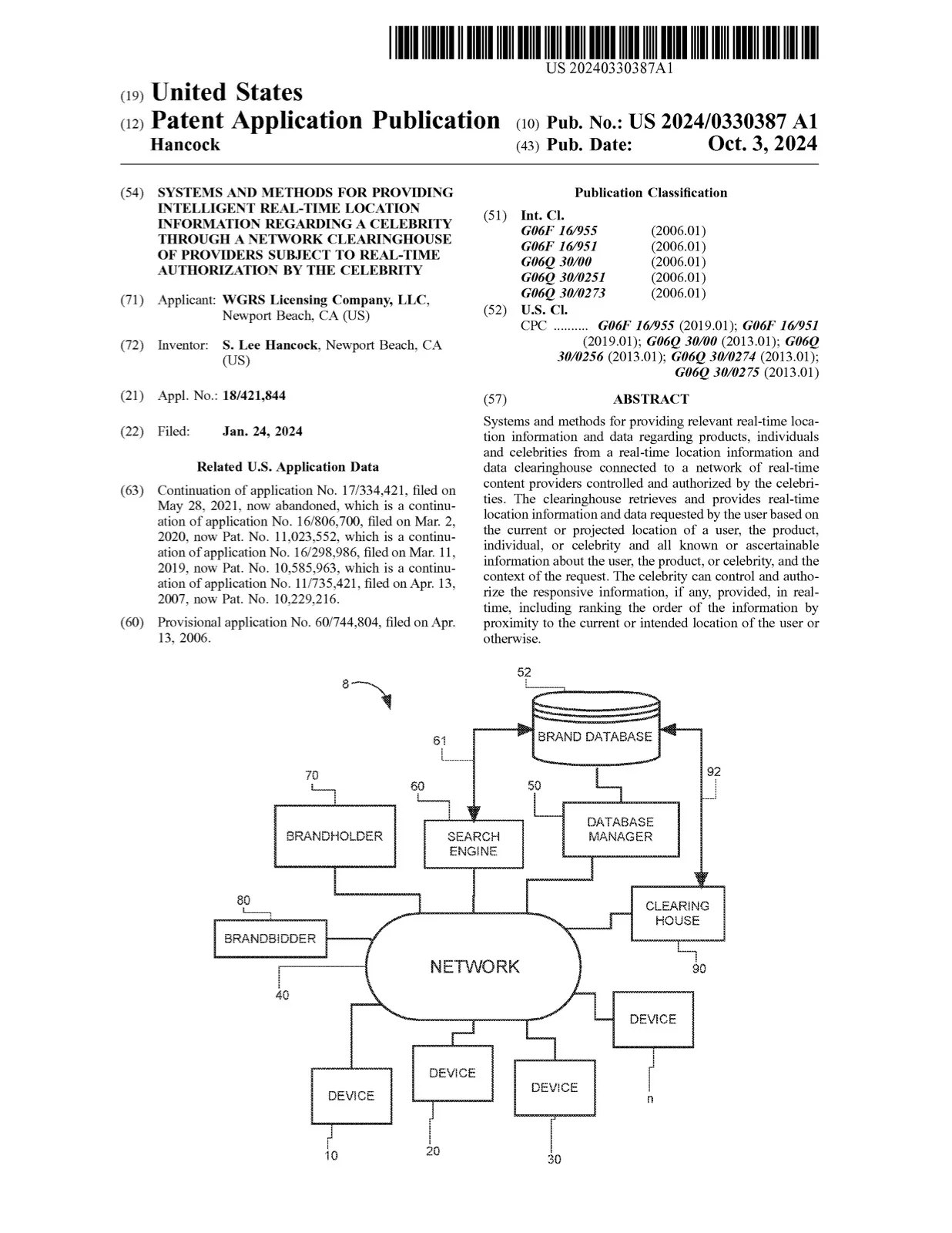 Patent US 2024/0330387 A1 — plate 1
